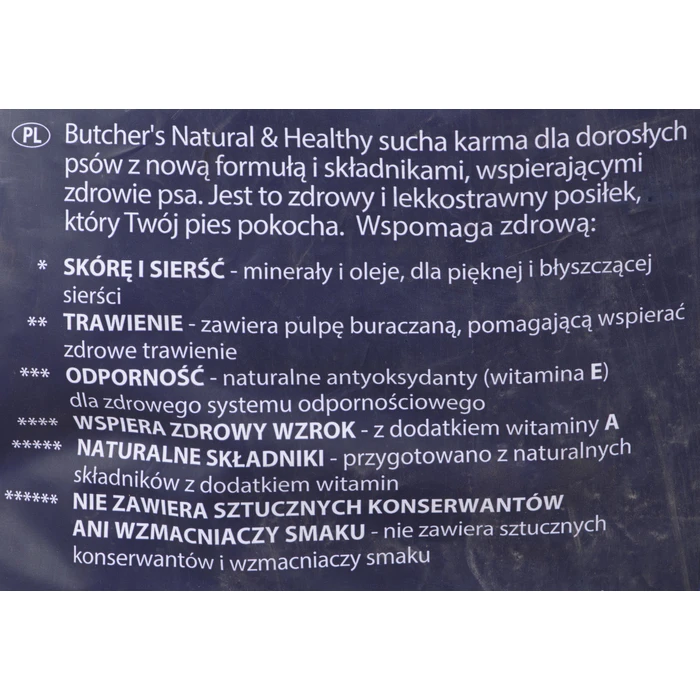 Ξηρά Τροφή Σκύλων Butcher's NATURAL&HEALTHY Dry Beef 10 kg
