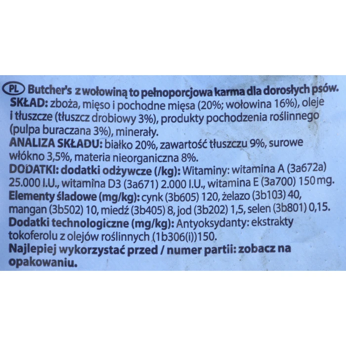 Ξηρά Τροφή Σκύλων Butcher's NATURAL&HEALTHY Dry Beef 10 kg