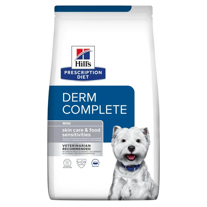 Ξηρά Τροφή Σκύλων Hill's Prescription Diet Derm Complete Mini Canine 1 kg