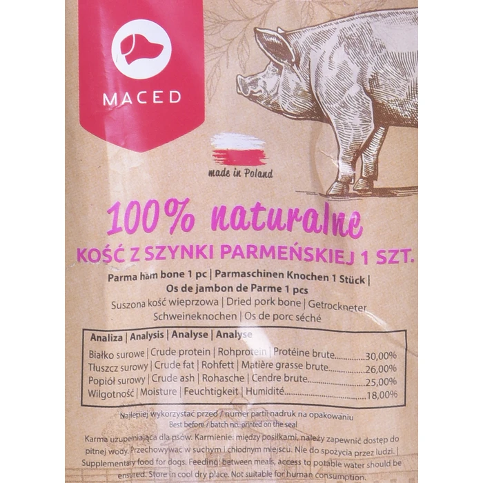 Κόκκαλο Σκύλων Maced treat - Parma ham bone 1pcs.