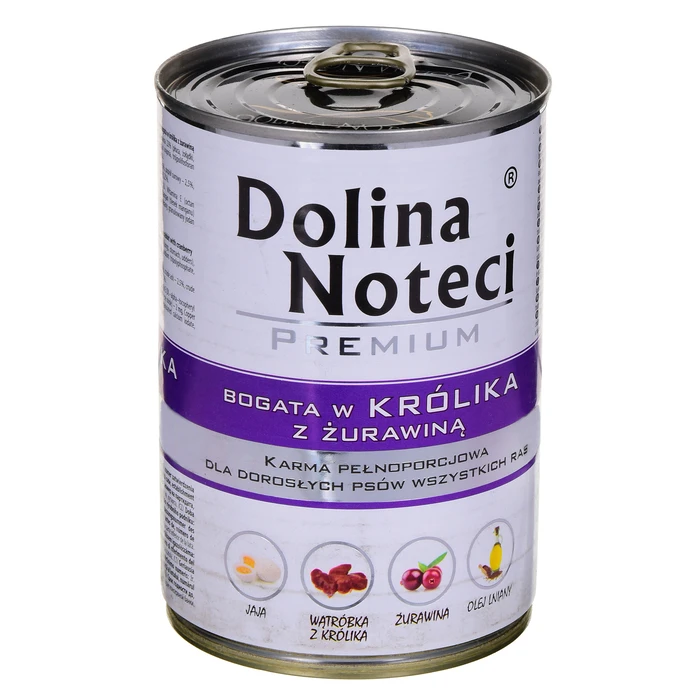 Υγρή Τροφή Σκύλων Dolina Noteci Premium Rich in rabbit and cranberry 400 g