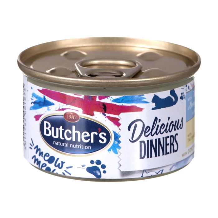 Υγρή Τροφή Γάτας Butcher's CLASSIC DELICIOUS DINNERS Mousse Tuna and marine fish 85 g