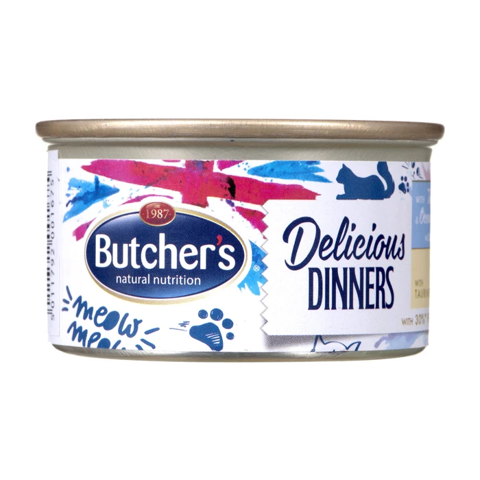 Υγρή Τροφή Γάτας Butcher's CLASSIC DELICIOUS DINNERS Mousse Tuna and marine fish 85 g