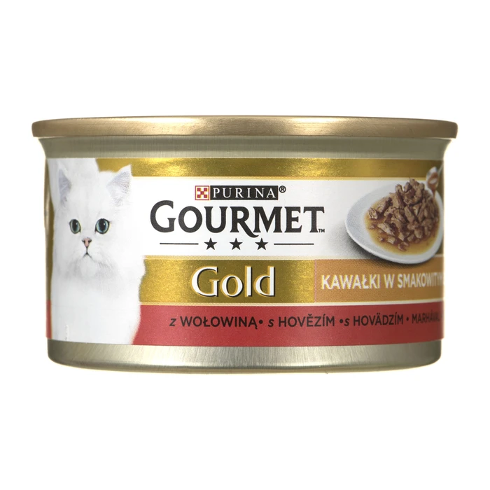 Υγρή Τροφή Γάτας Gourmet Gold Sauce Delight Beef 85 g
