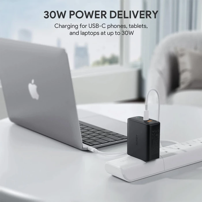 Φορτιστής Πρίζας Aukey PA-D2 36W Black Indoor