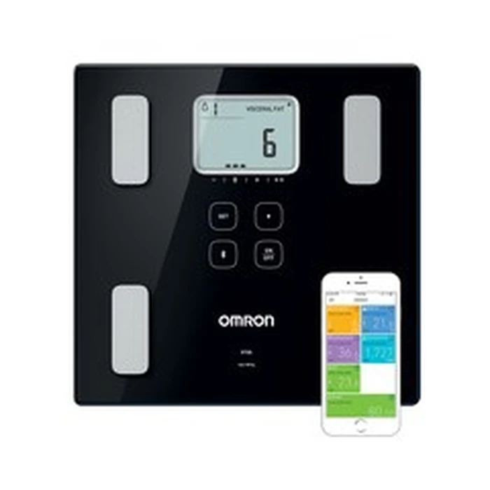 Ζυγαριά Μπάνιου Omron VIVA Square Black personal