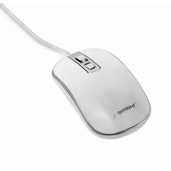 Ποντίκι Ενσύρματο Gembird MUS-4B-06-WS optical USB, 1200 DPI, white/silver