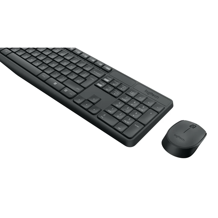 Σετ Πληκτρολόγιο Και Ποντίκι Ασύρματο Logitech MK235 USB US International Grey