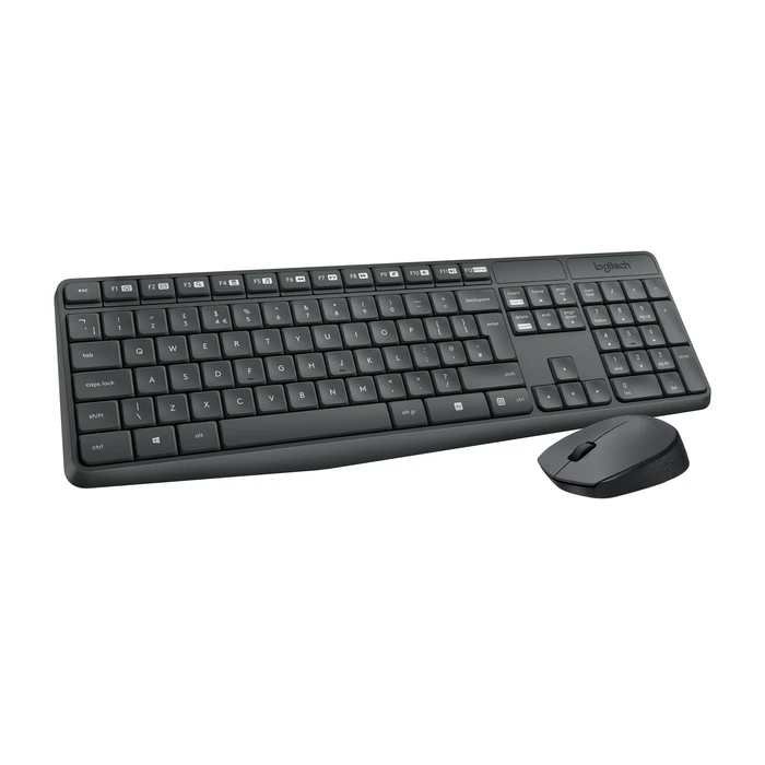 Σετ Πληκτρολόγιο Και Ποντίκι Ασύρματο Logitech MK235 USB US International Grey