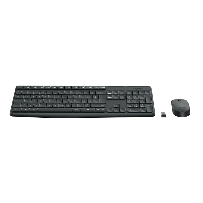Σετ Πληκτρολόγιο Και Ποντίκι Ασύρματο Logitech MK235 USB US International Grey