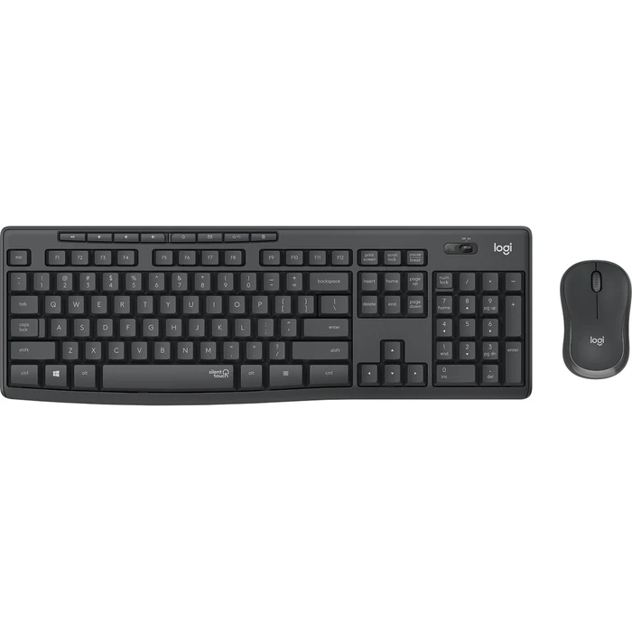 Σετ Πληκτρολόγιο Και Ποντίκι Ασύρματο Logitech MK295 Silent USB German Graphite