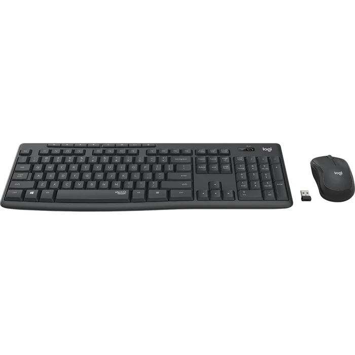 Σετ Πληκτρολόγιο Και Ποντίκι Ασύρματο Logitech MK295 Silent USB German Graphite