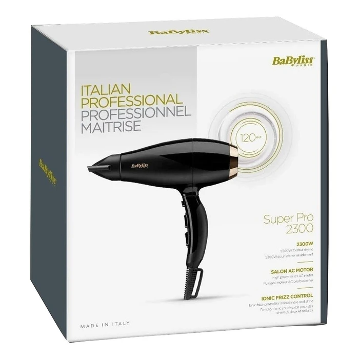 Πιστολάκι Μαλλιών BaByliss Super Pro 2300 2300 W Black, Gold