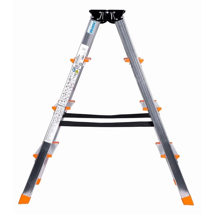 Σκαλοσκαμπό Αλουμινίου Krause Dopplo double-sided step ladder silver