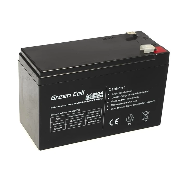 Μπαταρία UPS Green Cell AGM04 Sealed Lead Acid (VRLA) 12 V 7 Ah