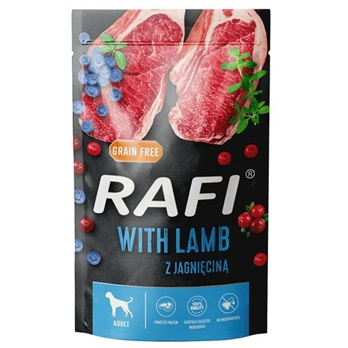 Υγρή Τροφή Σκύλων Dolina Noteci Rafi Lamb, blueberry, cranberry 500g