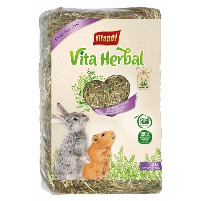 Τροφή Τρωκτικών Vitapol Vita Herbal - hay for rodents - 1,2 kg