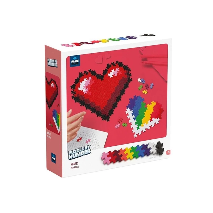 Παζλ Plus-Plus By Number Heart 250 Pieces