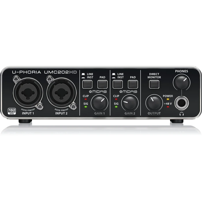 Επαγγελματική Κάρτα Ήχου Behringer UMC202HD recording audio interface
