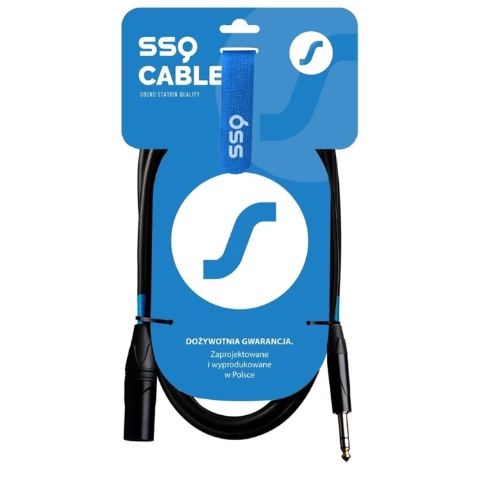 Καλώδιο Ήχου SSQ JSXM10 SS-1462 Jack Stereo - XLR 3-pin Male 10 m Black