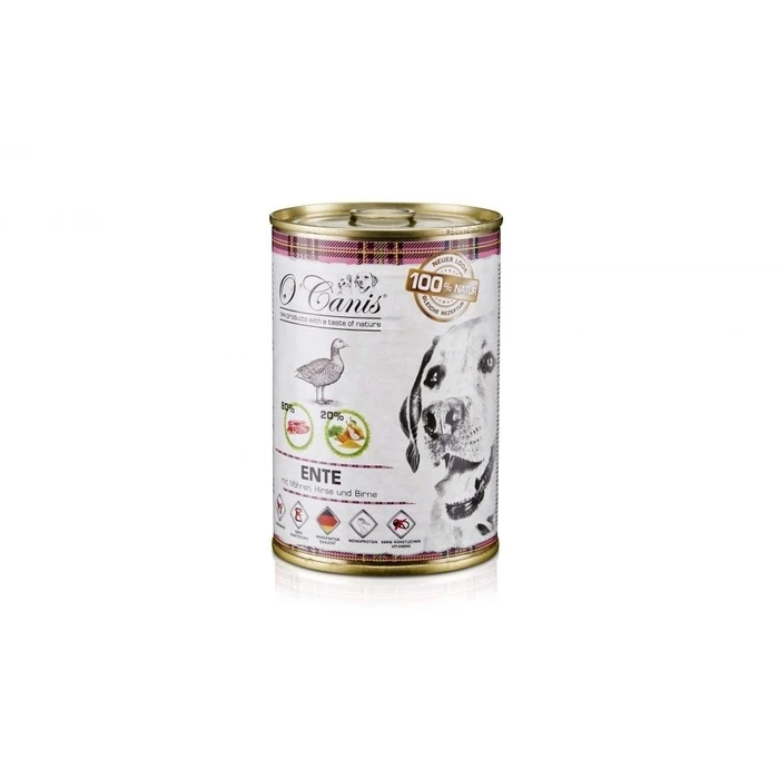 Υγρή Τροφή Σκύλων O'Canis canned wet food- duck, millet and carrots - 400 g