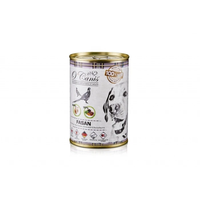 Υγρή Τροφή Σκύλων O'Canis canned-wet pheasant with carrots- 400 g