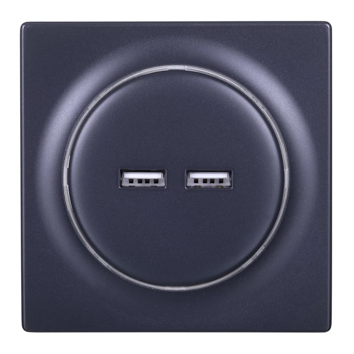 Πρίζα Ρεύματος Fibaro FGWU-021-8 socket-outlet 2x USB Black