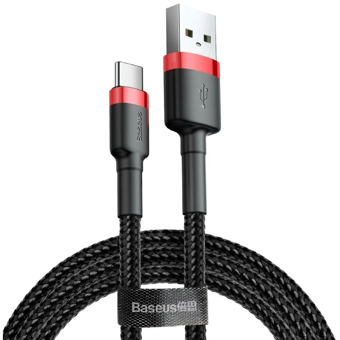 Καλώδιo USB Baseus Cafule 2 m A USB-C Black, Red