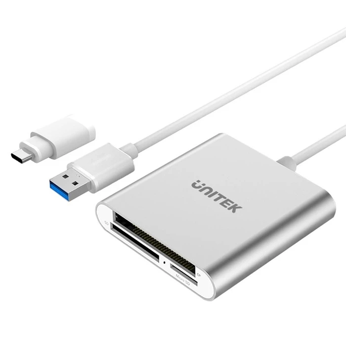 Card Reader Unitek Y-9313 USB 3.2 Gen 1 (3.1 Gen 1) Silver