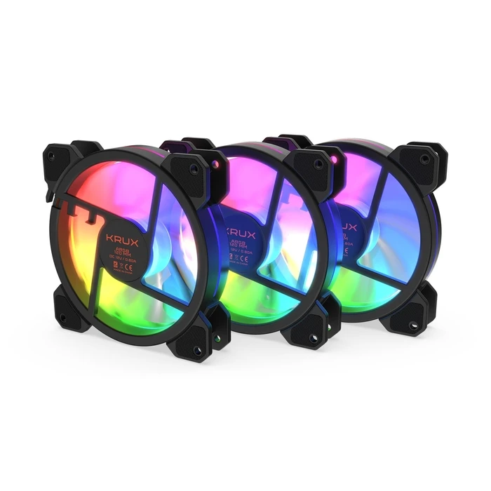 Case Fan 12cm Krux LUNAR 120 ARGB 3X120KIT