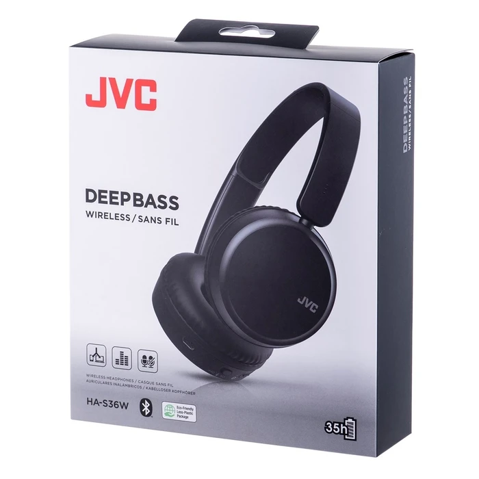 Headphones JVC HA-S36W Head-band Calls/Music Black