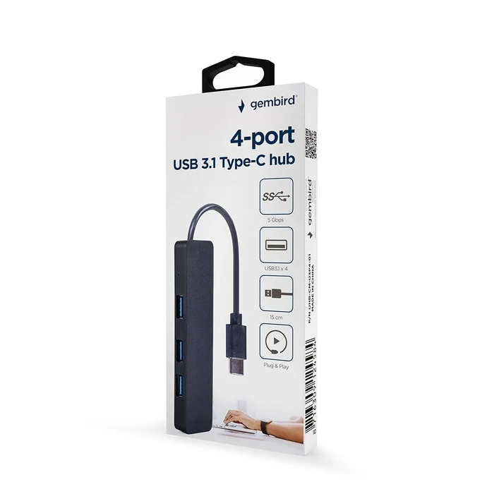 USB Hub Gembird UHB-CM-U3P4-01 4-port HUB USB 3.1 (Gen 1) Type-C