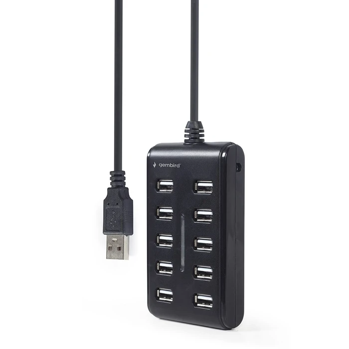 USB Hub Gembird UHB-U2P10P-01 10-port USB 2.0 hub, black