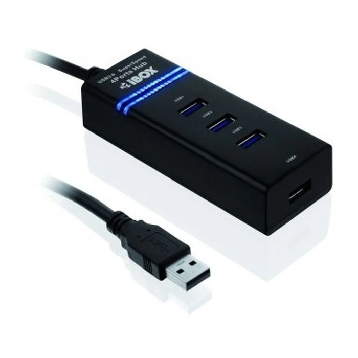 USB Hub iBox IUH3FB interface hub 5000 Mbit/s Black