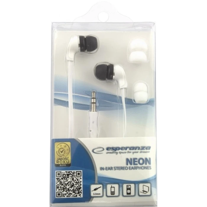 Ακουστικά Ψείρες Esperanza EH147W Wired In-ear Music White