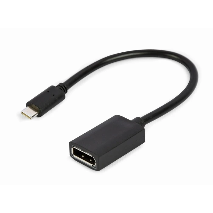 Αντάπτορας DisplayPort Gembird A-CM-DPF-02 USB-C to 4K 60 Hz, 15cm, black