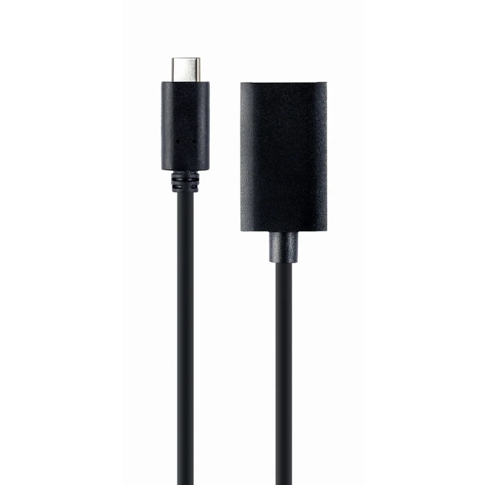 Αντάπτορας DisplayPort Gembird A-CM-DPF-02 USB-C to 4K 60 Hz, 15cm, black