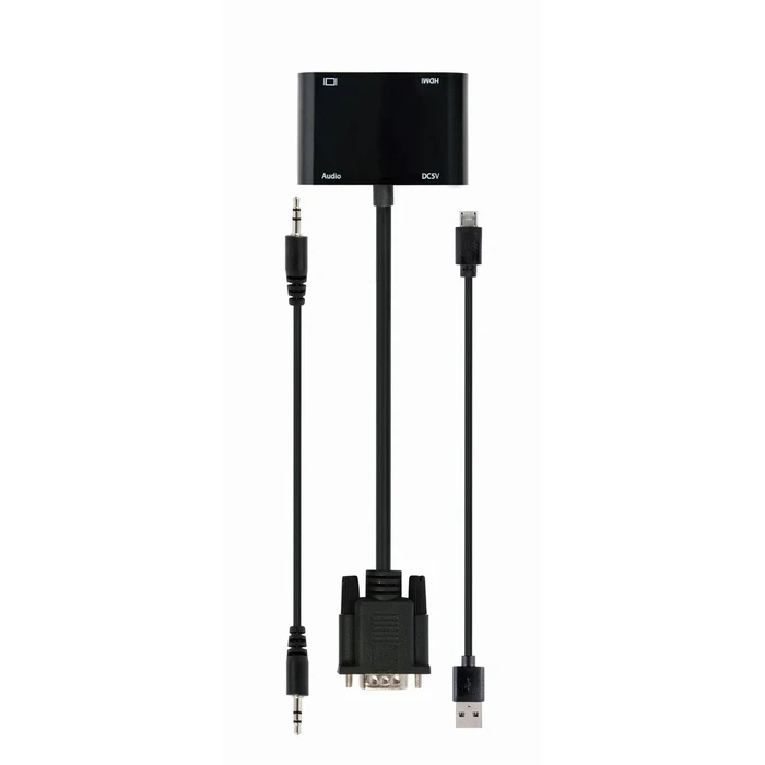 Αντάπτορας HDMI Gembird A-VGA-02 0.15 m + VGA (D-Sub) VGA (D-Sub) Black