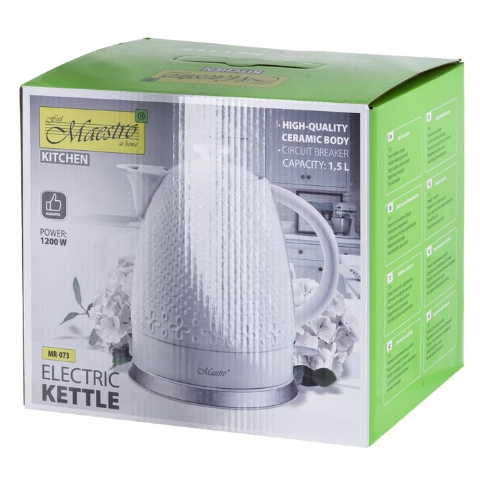 Βραστήρας Maestro MR-073 1.2 L 1200 W White