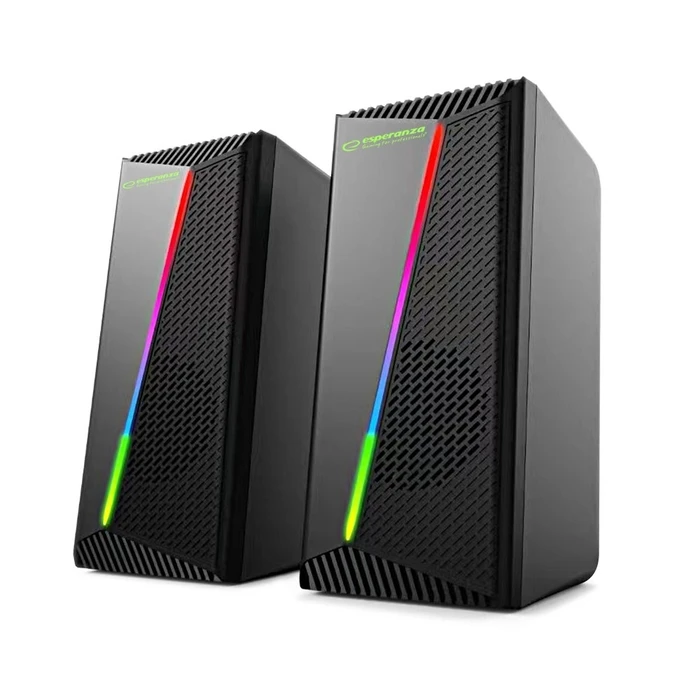 Ηχεία PC Esperanza EGS106 2.0 LED Black 6W