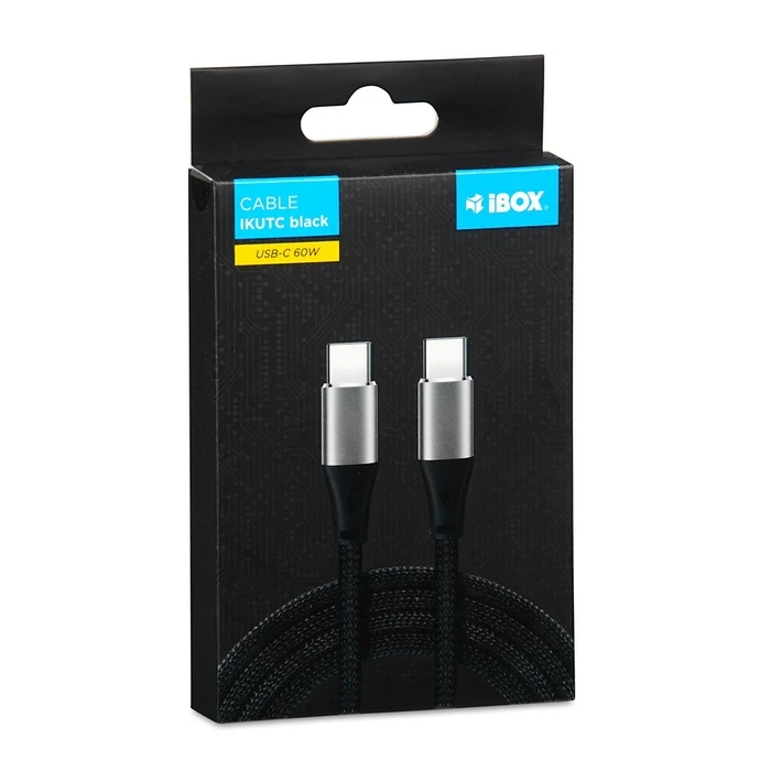 Καλώδιo USB iBox IKUTC USB-C 60W 2m Black