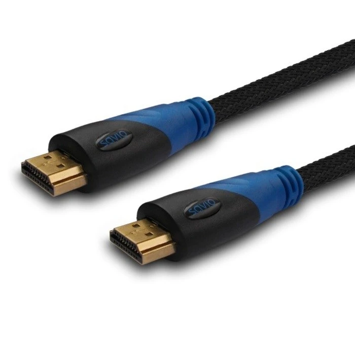 Καλώδιο HDMI Savio CL-49 5 m Type A (Standard) Black,Blue