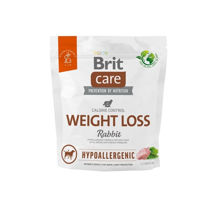 Ξηρά Τροφή Σκύλων Brit Care Hypoallergenic Adult Weight Loss Rabbit 1 kg