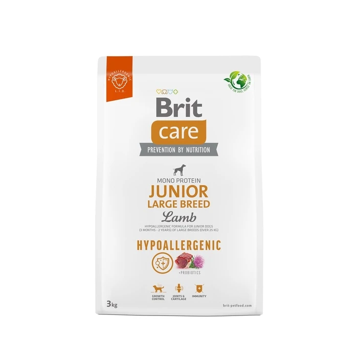 Ξηρά Τροφή Σκύλων Brit Care Hypoallergenic Junior Large Breed Lamb 3 kg