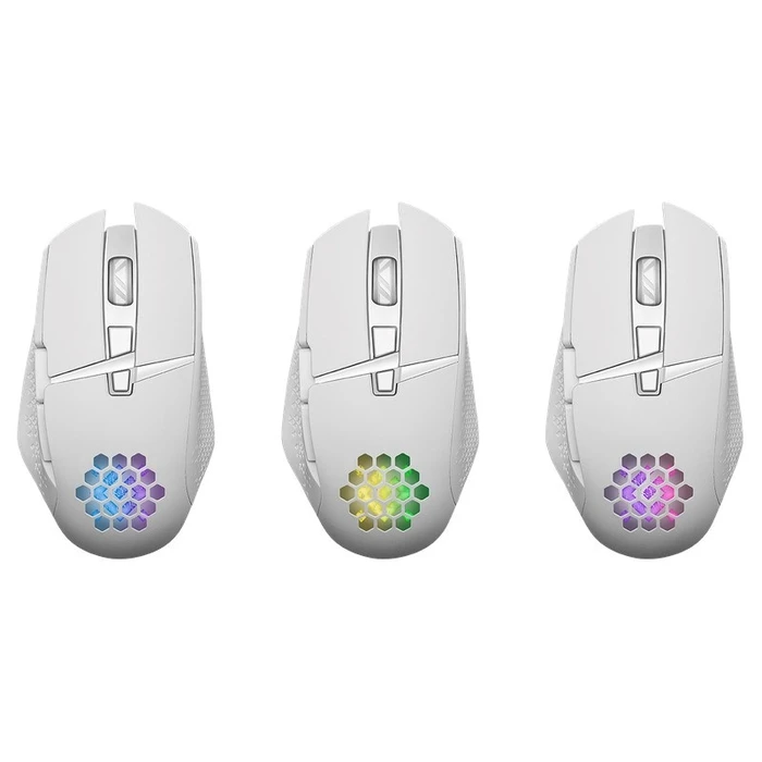 Ποντίκι Ασύρματο Defender GM-514 GLORY OPTIC RF RGB 3200dpi 7P WHITE