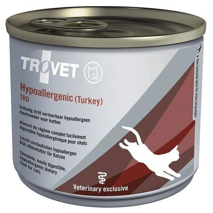 Υγρή Τροφή Γάτας Trovet Hypoallergenic TRD with turkey 200g