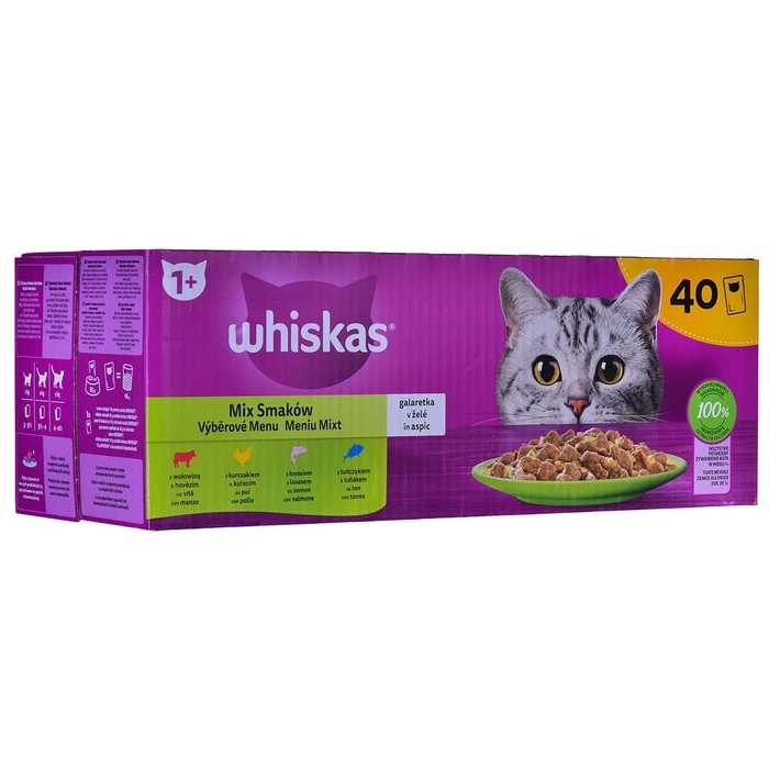 Υγρή Τροφή Γάτας Whiskas Mix Favourites in jelly 40x85 g