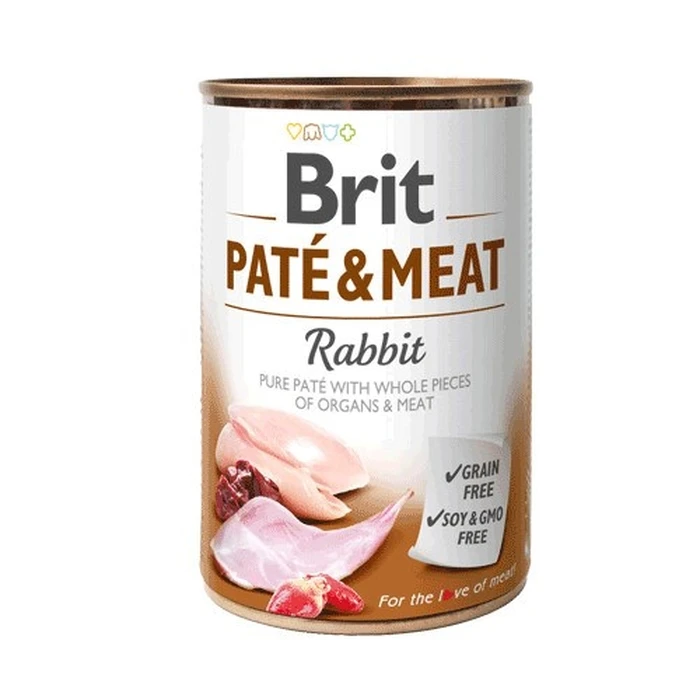 Υγρή Τροφή Σκύλων Brit Pate & Meat with rabbit - 400g