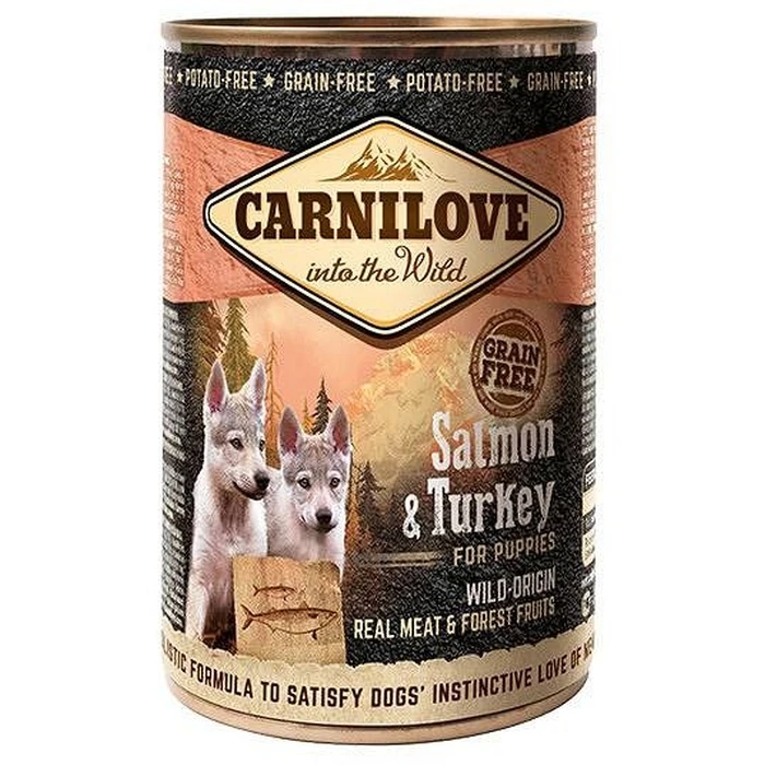 Υγρή Τροφή Σκύλων Carnilove Into the Wild Salmon&Turkey for Puppies 400 g
