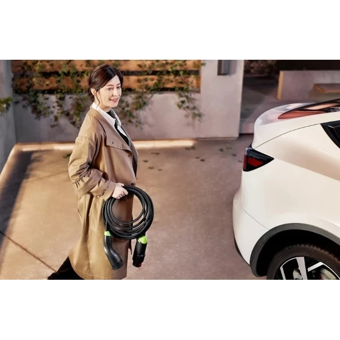 Φόρτισης Ηλεκτρικών Αυτοκινήτων Green Cell Habu EVGC01 EV 11 kW 7 m Type 2 CEE Black